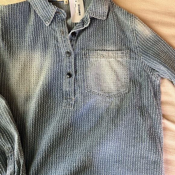 Reap the Sew Boutique Denim Blouse - Picture 5 of 5